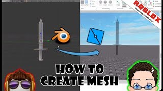 Roblox Studio  Create your own Mesh with Blender [upl. by Atirehs]