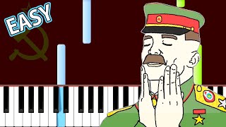 Soviet Anthem  Easy Piano Tutorial In SOVIET RUSSIA [upl. by Eetak821]