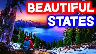 Top 10 MOST BEAUTIFUL STATES in America [upl. by Anahsat]