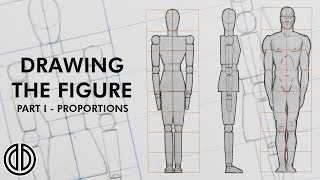 Drawing the Human Figure  Proportions  Tutorial PART I [upl. by Benedick545]