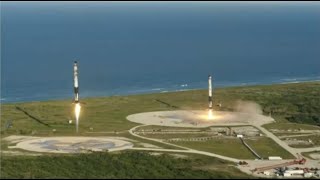 Relive SpaceX Falcon Heavys 2nd launch and landings on 2nd anniversary [upl. by Kistner]