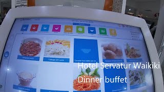 Dinner buffet at Servatur Waikiki hotel [upl. by Benioff916]