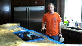 How to Polish Granite Counters at home [upl. by Aislehc674]