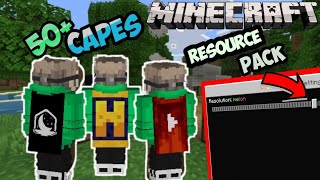 Custom Capes MCPE 50 capes Resource Pack For free [upl. by Katt]