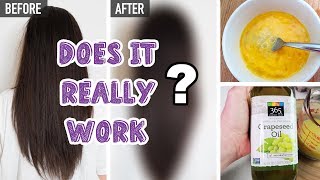 How To Grow Your Hair OVERNIGHT Tested  DIY Egg amp Coconut Oil Hair Mask for Hair Growth amp Shine [upl. by Stuart]