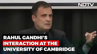 Watch Rahul Gandhis Full Interaction At Cambridge [upl. by Azne979]