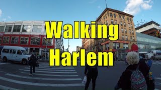 ⁴ᴷ Walking Tour of Harlem Manhattan NYC  125th Street Dr Martin Luther King Jr Boulevard [upl. by Philippine]