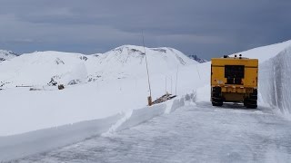 Rocky Mountain Nation Park Snow Removal on Trail Ridge Road [upl. by Anaihr]