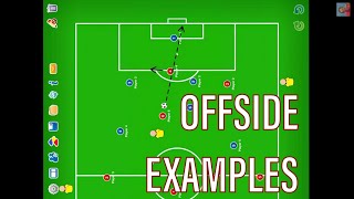 Offside Examples in Soccer [upl. by Eidualc]