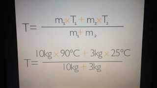 Mischtemperatur von Stoffen berechnen  Wärmelehre [upl. by Nosreh59]
