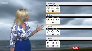 Carol Kirkwood  BBC Weather 20Aug2024 [upl. by Netsoj]