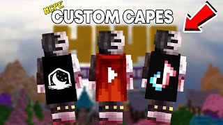 How To Get CUSTOM CAPES in Minecraft BEDROCKMCPE 116X [upl. by Eleda686]