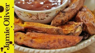 Vegan Roast Sweet Potato Wedges  Tim Livewire Shieff [upl. by Clute]