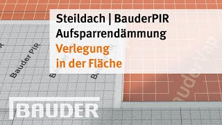 Aufsparrendämmung Verlegung in der Fläche [upl. by Schellens872]