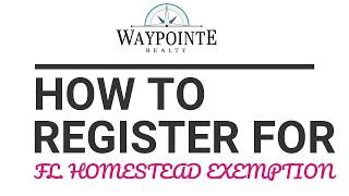 How to File for Florida Homestead Exemption [upl. by Nylaret517]