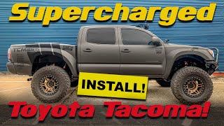 PART 12  TOYOTA TACOMA 40L V6 SUPERCHARGER SYSTEM INSTALLATION [upl. by Corliss450]