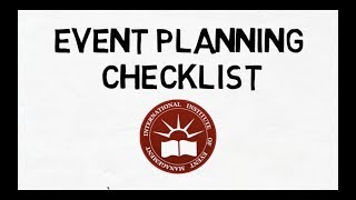 How to Create an Event Planning Checklist [upl. by Imat]