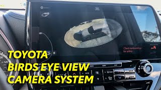 How to use the birds eye view camera system on my Toyota [upl. by Immij]