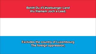 Ons Heemecht  National anthem of Luxembourg LUEN lyrics [upl. by Ysdnyl717]