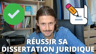 Comment réussir sa dissertation juridique en 3 heures  La méthode efficace [upl. by Yrram47]