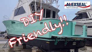 How To Roll And Tip Alexseal Paint On Your Boat [upl. by Eicram]