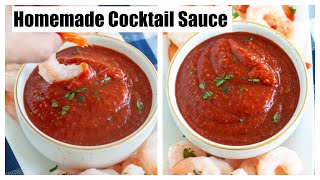 How to make COCKTAIL SAUCE  Perfect for Shrimp Cocktail [upl. by Suzetta956]