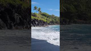 Sunny Beach amp Ocean Waves Tropical Maui Hawaii [upl. by Nasah]