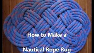 How to Make a Nautical Rope Rug [upl. by Aehsrop]