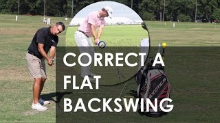 How to Fix a Flat Backswing [upl. by Ardried]