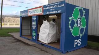 Foam Cycle Styrofoam Recycling Container System [upl. by Stevy221]