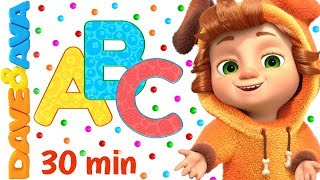 🐭 ABC Song  More Nursery Rhymes amp Kids Songs  Dave and Ava 🐭 [upl. by Ailuig672]