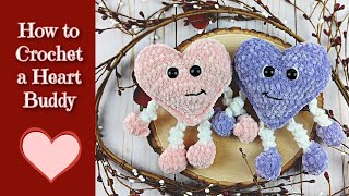 Valentines Day Heart Crochet Pattern  Valentines Day Crochet Pattern  How to Crochet a Heart [upl. by Noam]