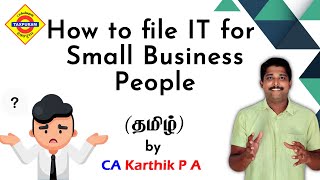 How to file for ITR 4  Filing ITR for Small business  ITRfiling  incometaxreturns  Taxpuram [upl. by Bull]