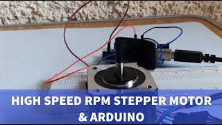 High Speed RPM Stepper Motor amp Arduino [upl. by Appilihp922]