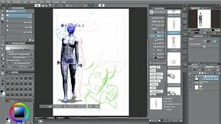 CLIP STUDIO PAINT useful features  3D drawing figures [upl. by Alecram]