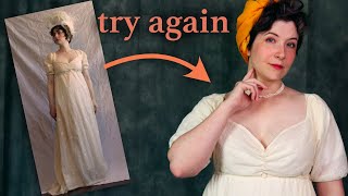 Making That Regency Dress AGAIN 10 years Later [upl. by Bowne731]