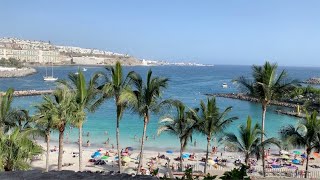 Gran Canaria Walking Anfi del Mar Beach to Arguineguin Mogan Summer 2019 4K [upl. by Anirbus]