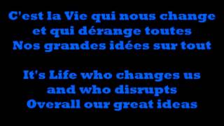 Patrick Bruel  Pour La Vie Paroles  English [upl. by Nyahs836]