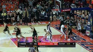 Carsen Edwards Slam Dunk vs Illinois [upl. by Rhoades]