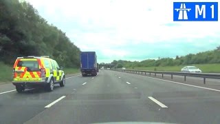 Driving in the UK  M1 Motorway Part 1 [upl. by Eleen]