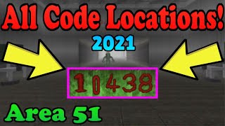 2021 ALL Code Locations Roblox Survive And Kill The Killers In Area 51 [upl. by Paluas]