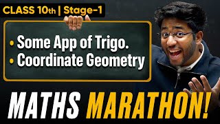 Class 10th Maths Maha Marathon  Some App of Trigonometry amp Coord Geometry 🔥  Shobhit Nirwan [upl. by Jo-Ann]