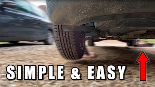 How to Lift Your Car SAFELY On GravelDirt [upl. by Dryfoos]