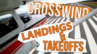 Crosswind Landings amp Takeoff  Prep for PPL Checkride [upl. by Nauqad887]