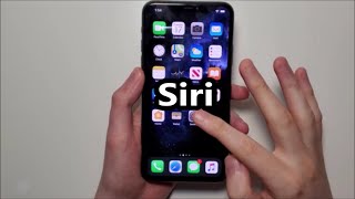 How to Call Siri  iPhone 11 [upl. by Ahtivak470]