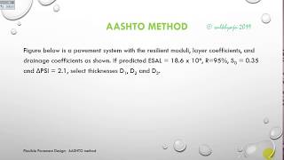 Design of Flexible Pavement AASHTO Method using Equation [upl. by Dodds]