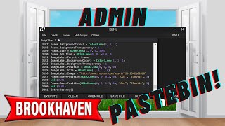 BROOKHAVEN RP ADMIN SCRIPT NEW PASTEBINWORKING [upl. by Ramel]