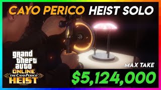 Cayo Perico Heist SOLO  Potential Take 5124000  MAX PAYOUT GTA Online [upl. by Wessling196]