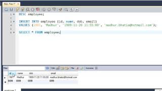 SQL Tutorial  12 Inserting Data Into Tables [upl. by Jarietta]