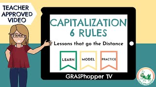 Capitalization Rules for Kids  6 Capital Letter Rules in English Teaching Video [upl. by Adnirod687]